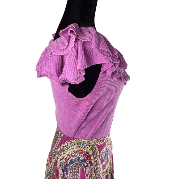 Lauren Ralph Lauren Sleeveless Ruffle Collar Silk Blend Top Light Plum - Picture 8 of 12